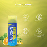 VI-JOHN Best shaving foam for daily use | Dermatologically Tested Lime & Lemon Shaving Foam enriched with Vitamin E & Tea Tree Oil -401g